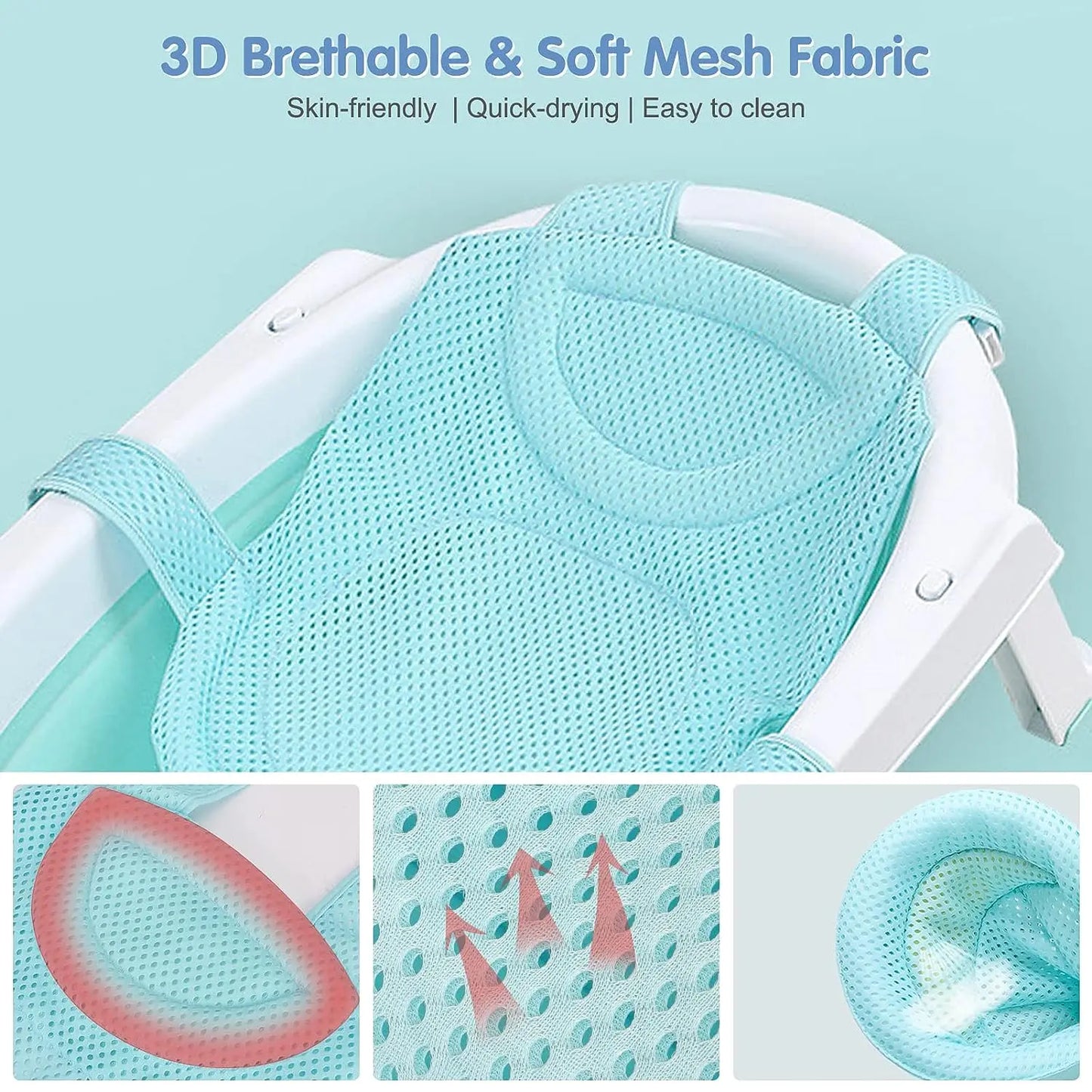 Newborn Baby Adjustable Bathtub Seat