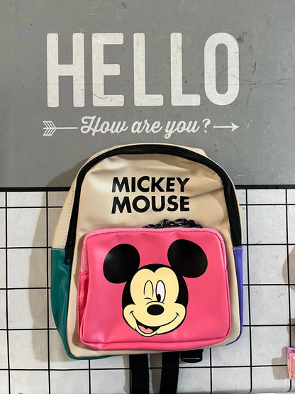 Disney Brand Printed Backpacks Mickey And Minnie Cartoon