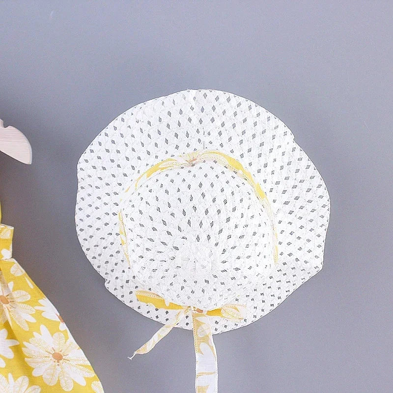 Floral Summer Princess Dress Girls Everyday Bow Casual