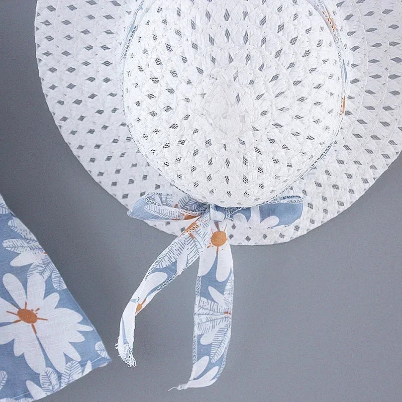 Floral Summer Princess Dress Girls Everyday Bow Casual