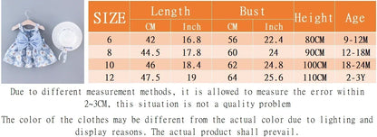 Floral Summer Princess Dress Girls Everyday Bow Casual